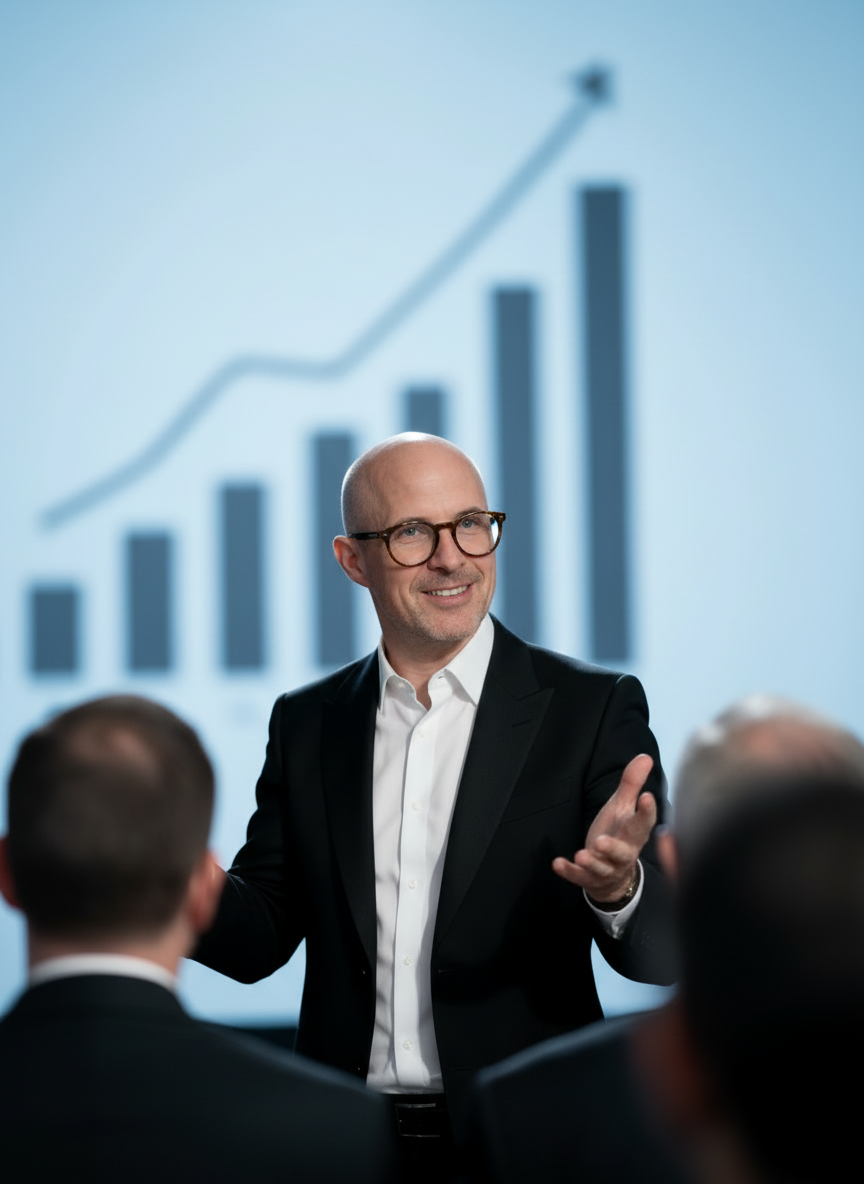 Me presenting on data architecture